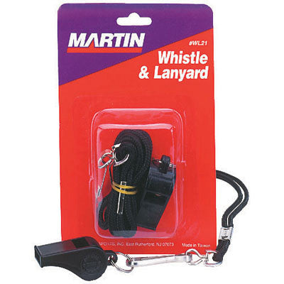 Plastic Whistle and Lanyard Set