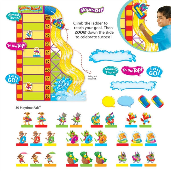 Playtime Pals Goal-Setting Adventures - Wipe-Off Bulletin Board Set