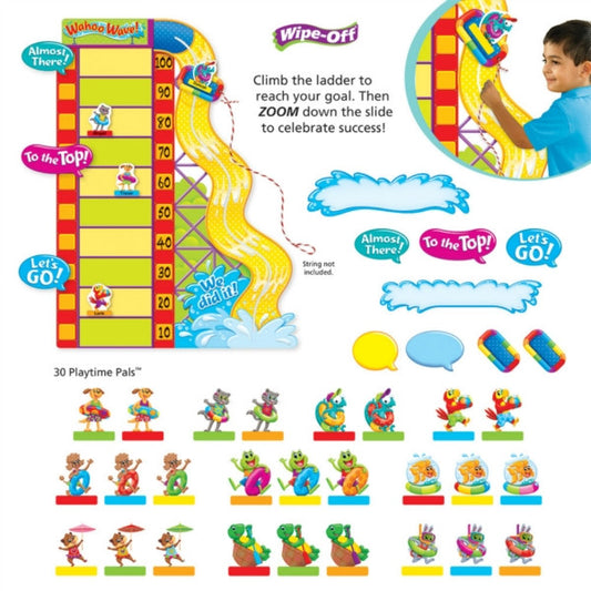 Playtime Pals Goal-Setting Adventures - Wipe-Off Bulletin Board Set