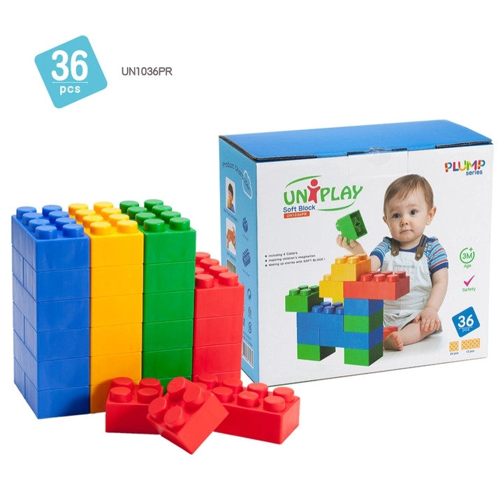 Plump Jumbo Soft Building Blocks (36 pieces) – Sonsuh Educational ...