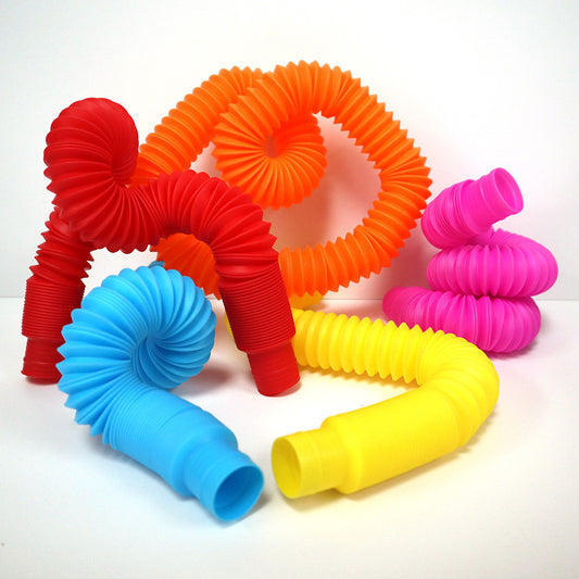 Pop Tubes - Set of 6 (Assorted Colours)