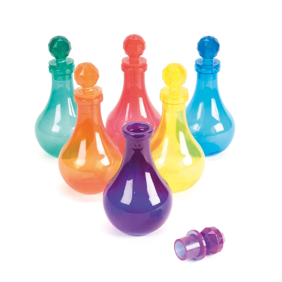 Coloured Plastic Potion Bottle - Single