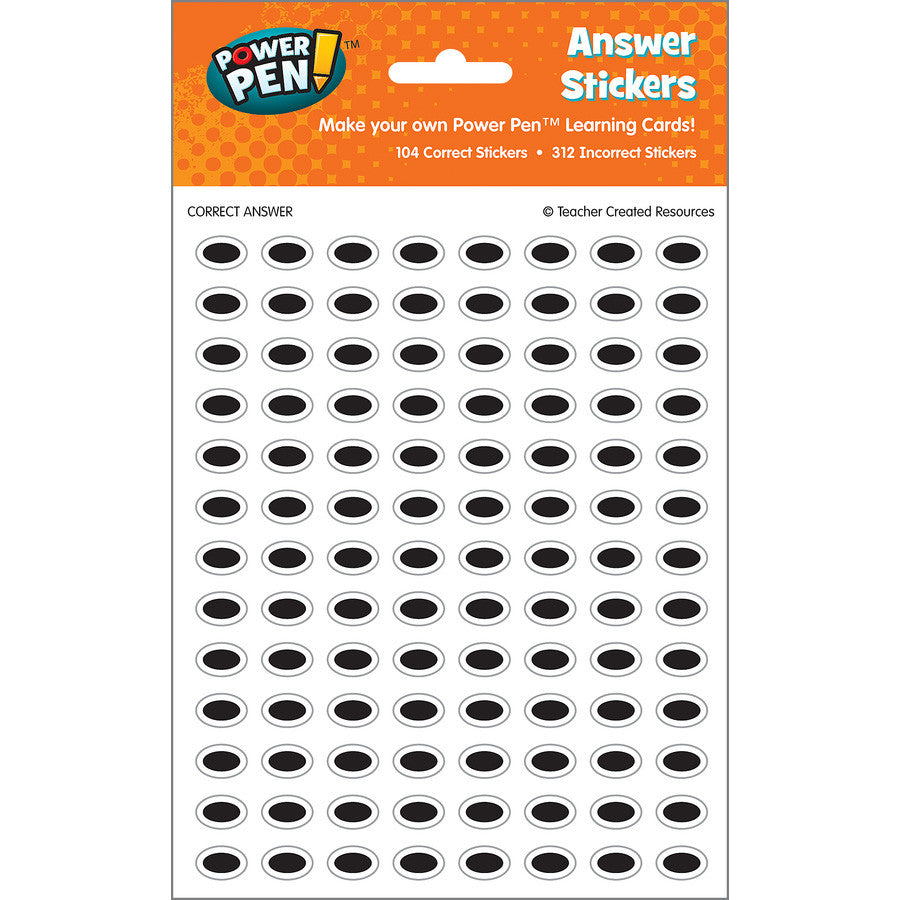 Power Pen Answer Stickers