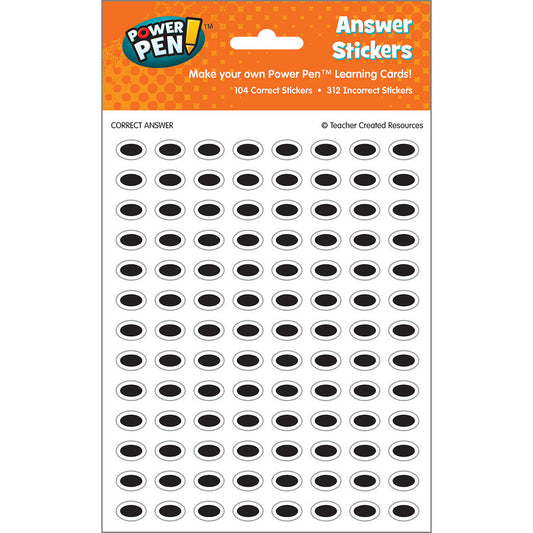 Power Pen Answer Stickers