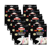 Crayons de couleur – Lot de 10 paquets – 36 crayons/paquet