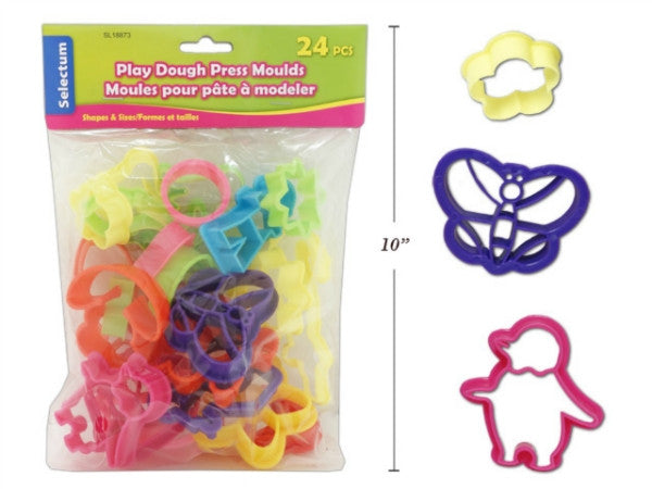 Press Clay Moulds 24Pcs Assorted