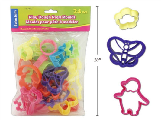 Press Clay Moulds 24Pcs Assorted
