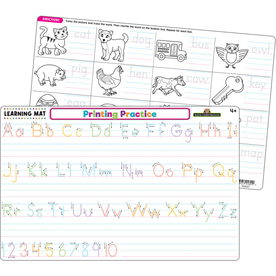 Printing Practice Learning Mat – Sonsuh Educational Supplies Inc.