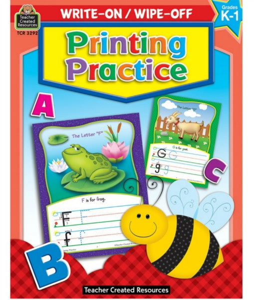 Printing Practice Write-On Wipe-Off Book