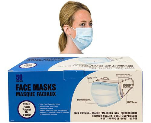 Protective Mask Disposable 50PK