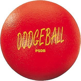 Perma-Skin Foam Dodgeball - 6.3" - Red