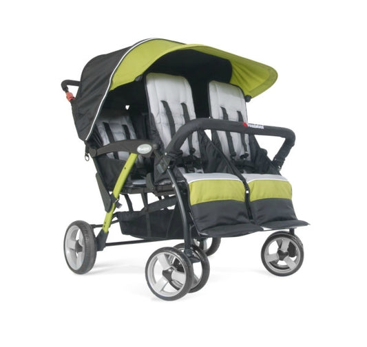 Quad Sport 4-Passenger Stroller (Lime)