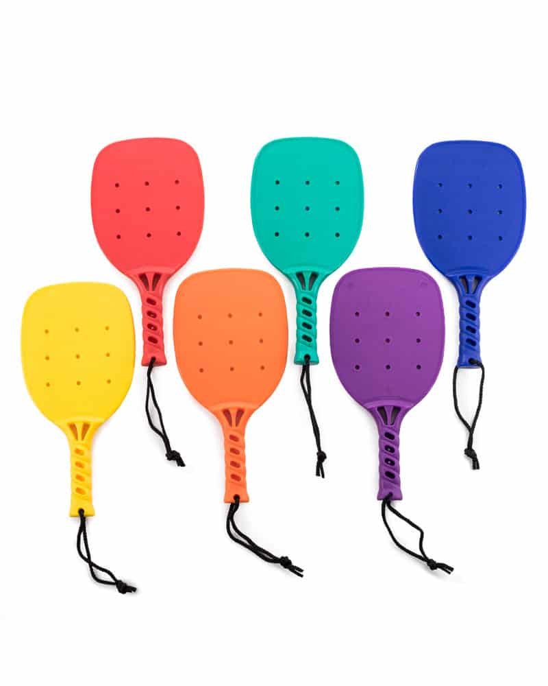 Rainbow Pickleball Bats (Set of 6)