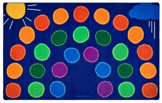 Rainbow Seating Rug Rectangle
