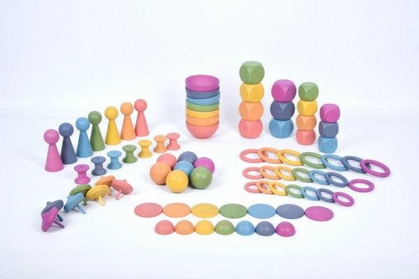 Rainbow Wooden Super Set 84Pc