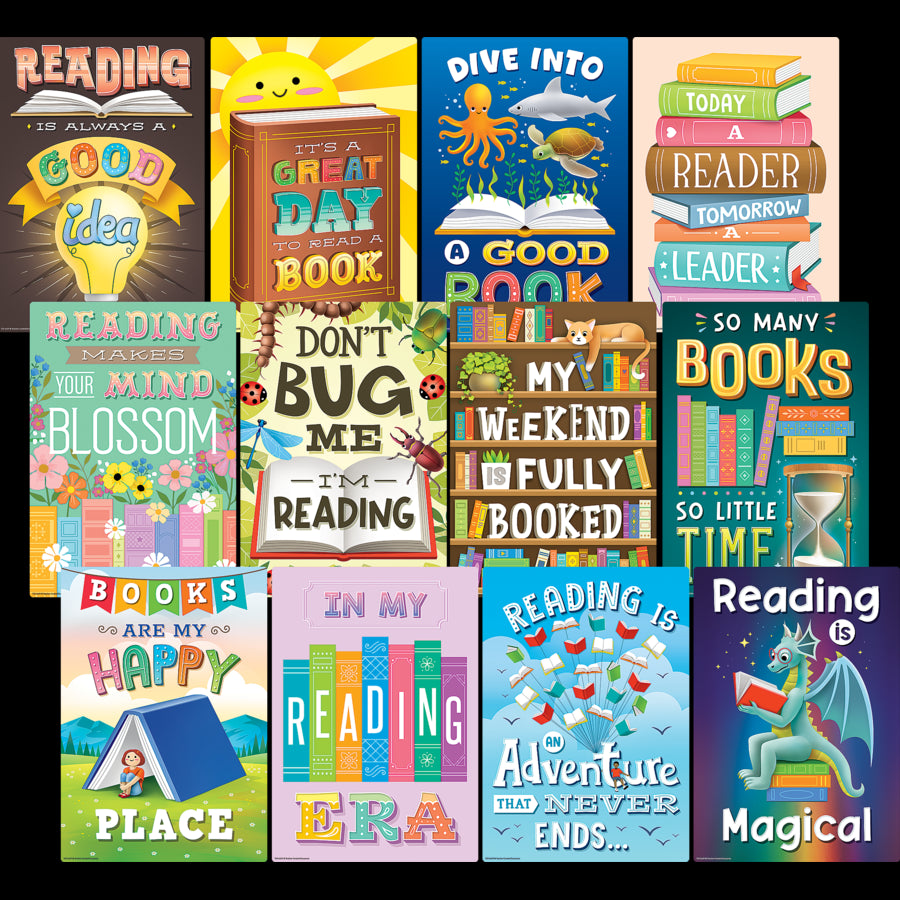 Reading Is Fun Small Poster Pack