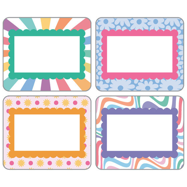Retro Remix Name Tags (40 Pack)