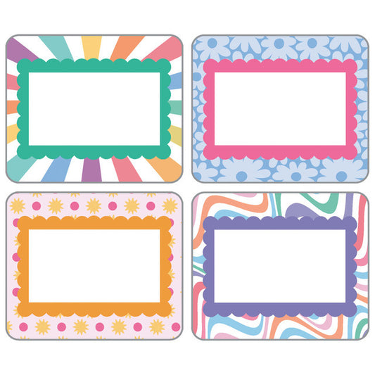Retro Remix Name Tags (40 Pack)