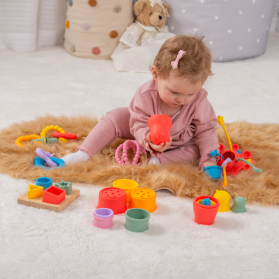 SiliSoft Activity Set - Rainbow - 25 Pieces