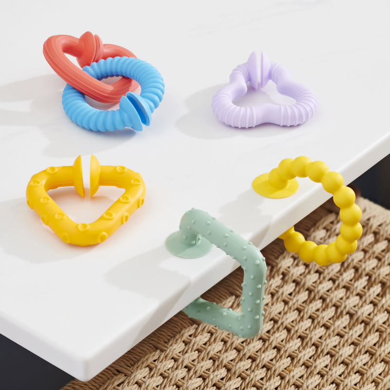 SiliSoft Pop Loops - Rainbow - 6 Pieces