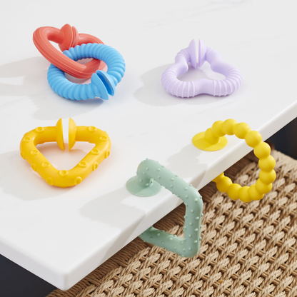SiliSoft Pop Loops - Rainbow - 6 Pieces