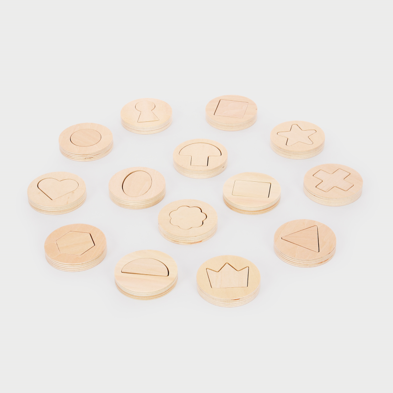 Inside Outside Wooden Shapes