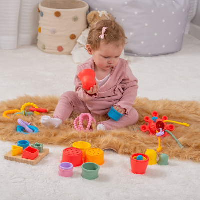 SiliSoft Activity Set - Rainbow - 25 Pieces