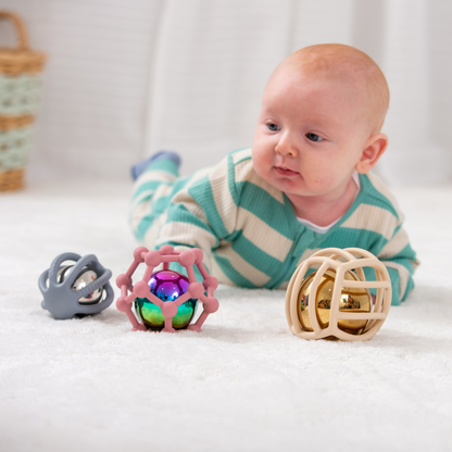 SiliSoft Sensory Steel Balls - Earth - 6 Pieces