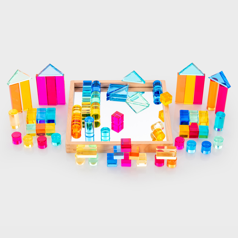 Gem Shape Mirror Tray