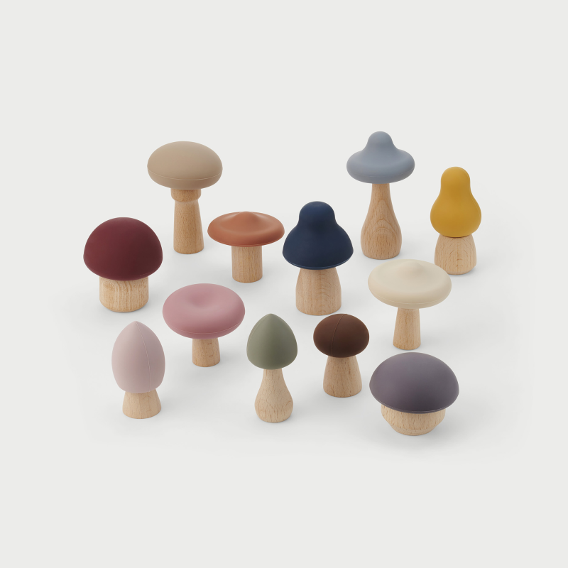 Woodland Mushroom Set (Earth) - Set of 12