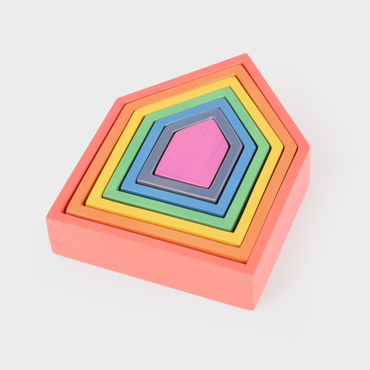 Rainbow Architect Houses - Pack of 7