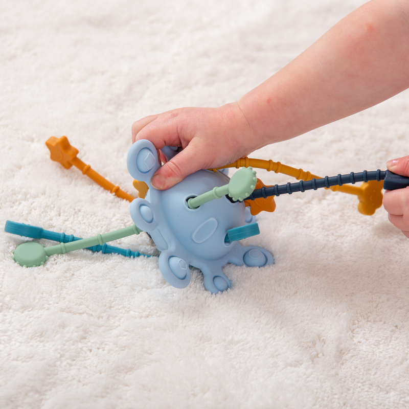 Silisoft Zip Pull Toy - Neutral