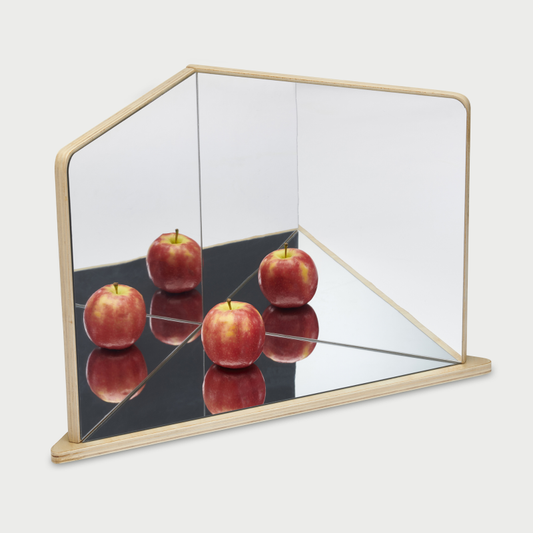 Wooden 4-Way Mirror