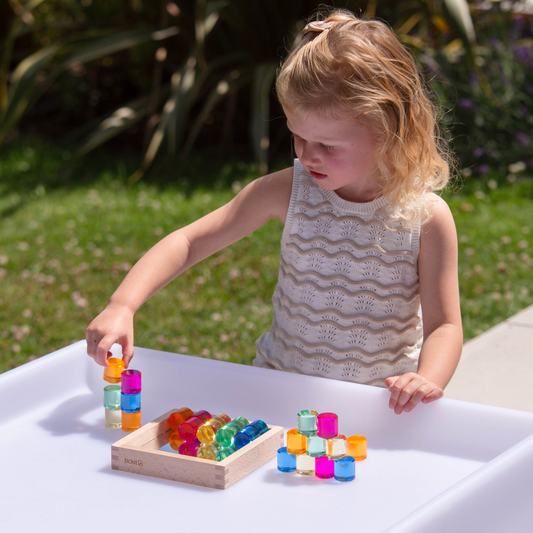 Gem Circle Mirror Tray
