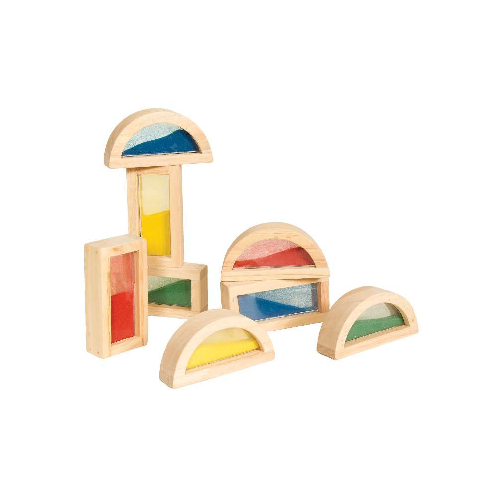 Sand Rainbow Blocks 8Pcs – Sonsuh Educational Supplies Inc.
