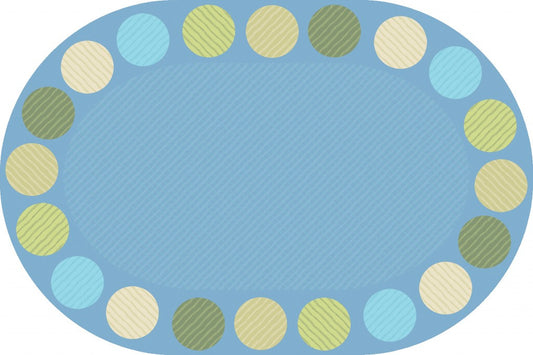 Seating Oval Carpet - Calming Colours