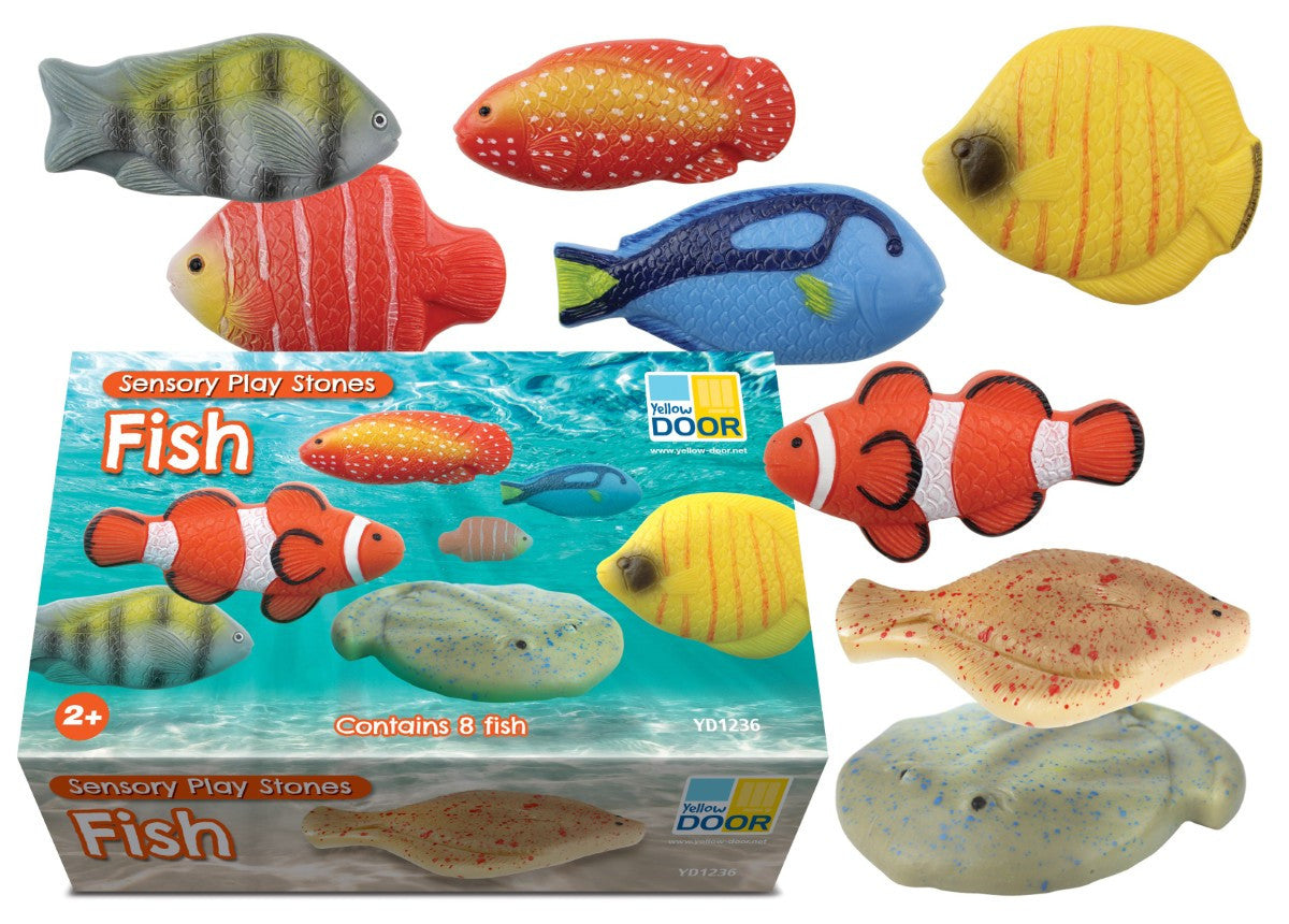 Sensory Play Stones - Fish (8 pieces) – Sonsuh Educational Supplies Inc.