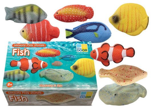 Sensory Play Stones - Fish (8 pieces)