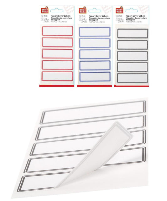 Sheets Labels - 55 Labels (1" x 3")