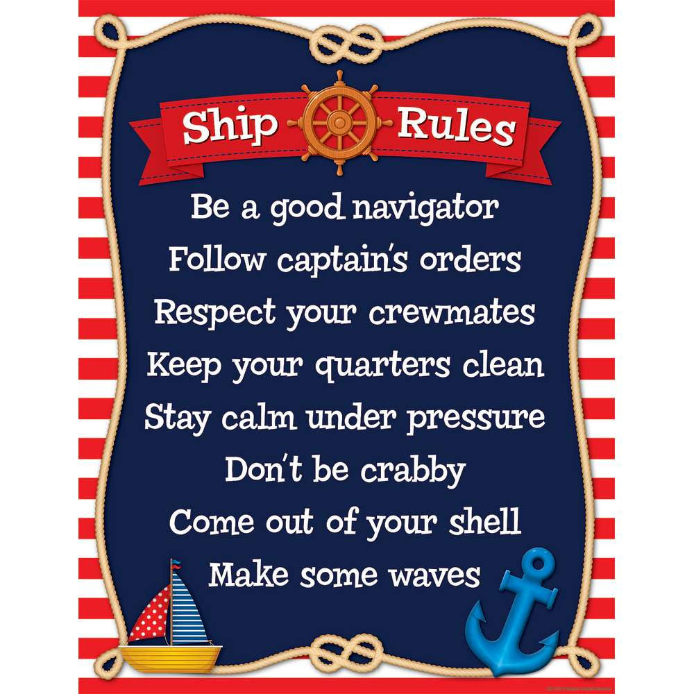 Ship Rules Nautical Chart