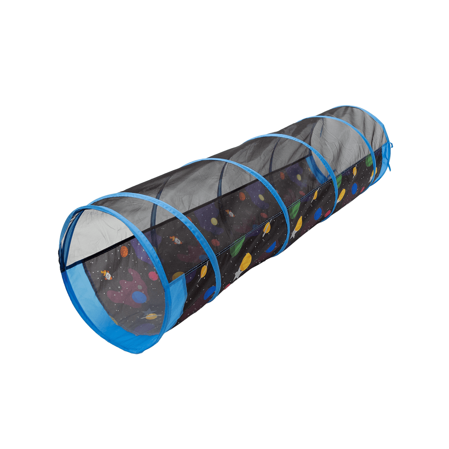 Tunnel de jeu galaxie avec étoiles phosphorescentes