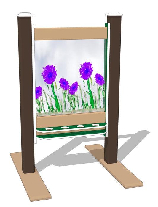 Single Paint Panel - Portable (2'L Drawing Area)