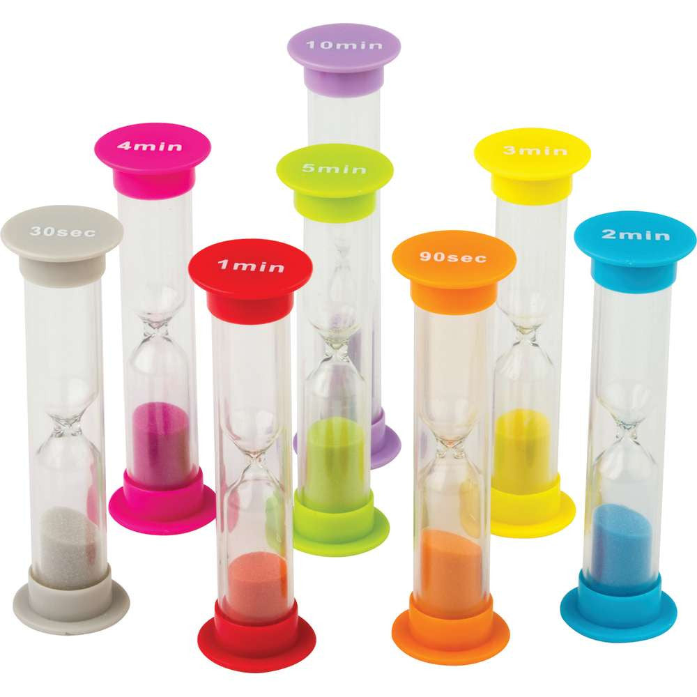 Small Sand Timers Combo 8 Pack