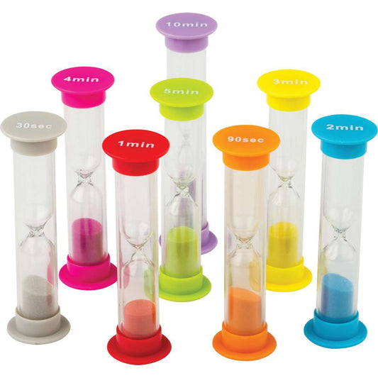Small Sand Timers Combo 8 Pack