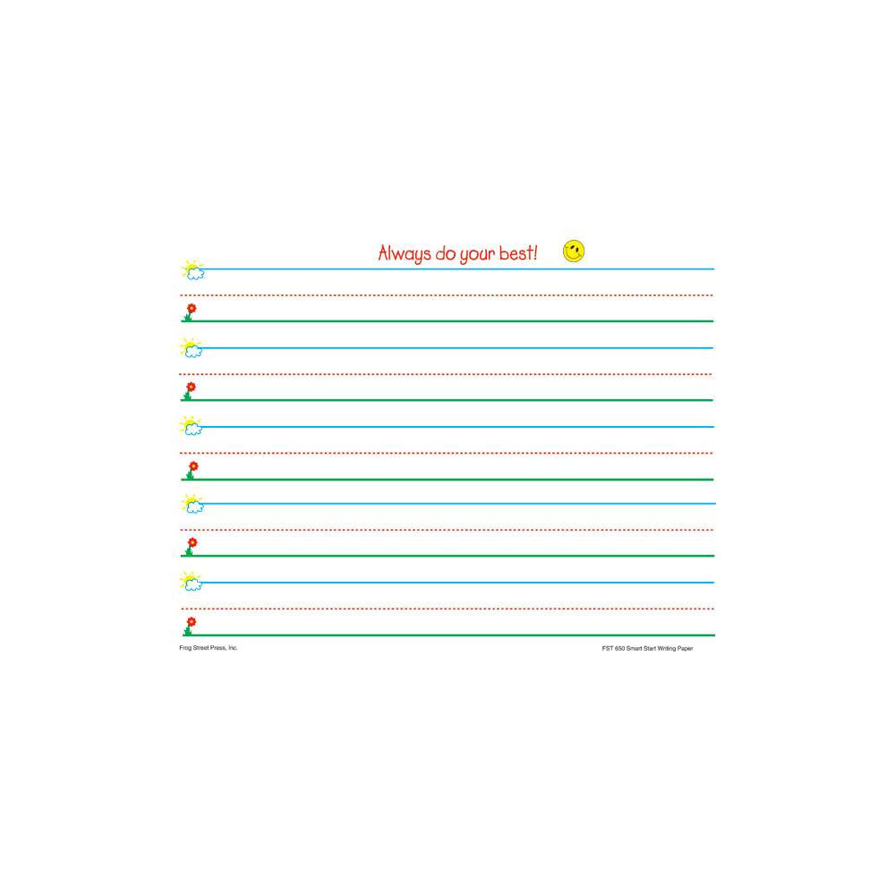 Smart Start K-1 Writing Paper (100pk)