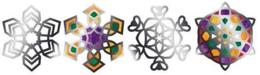 Snowflakes Stained Glass Frames