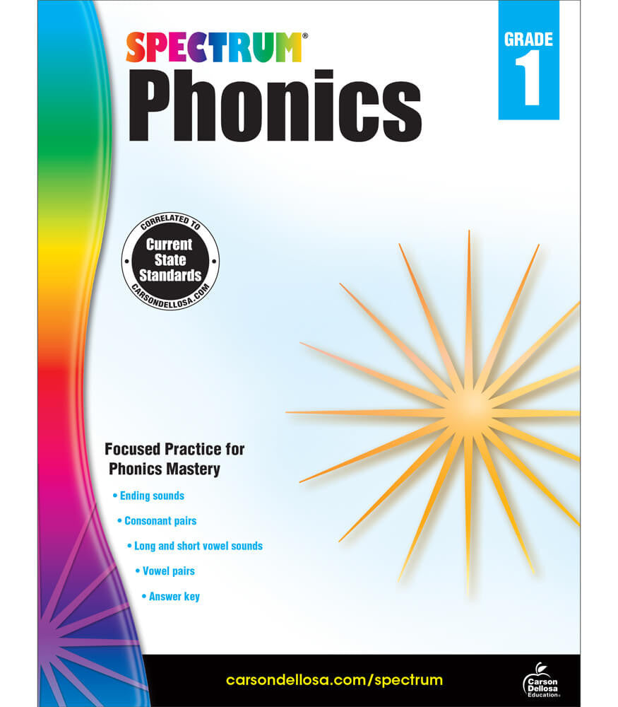 Spectrum Phonics Workbook Grade 1