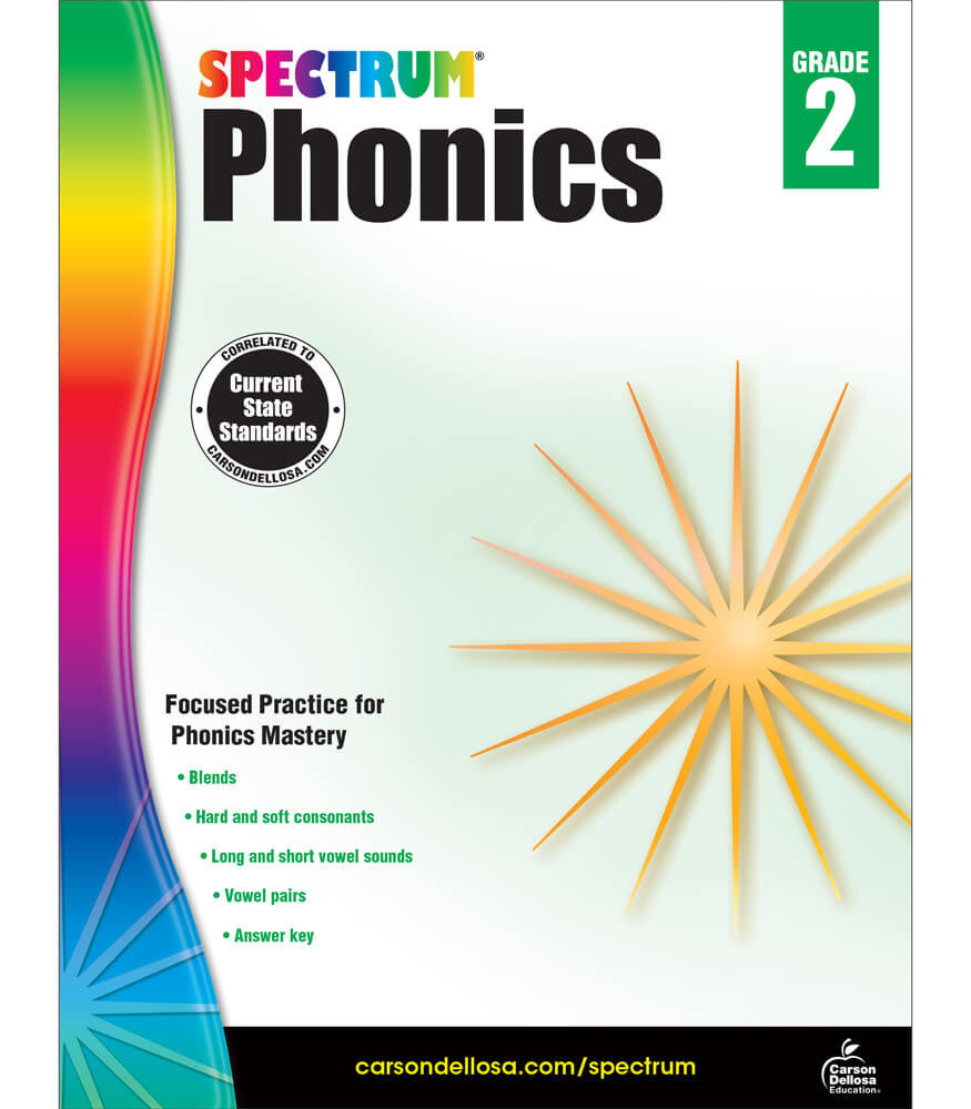 Spectrum Phonics Workbook Grade 2