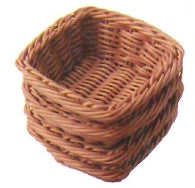 Square Plastic Woven Baskets