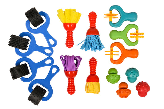 Squish 'N' Roll Paint & Dough Tools - Set of 15